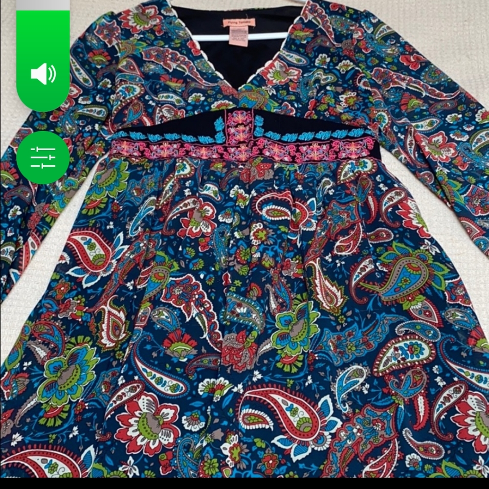 FLYING TOMATO paisley detail dress